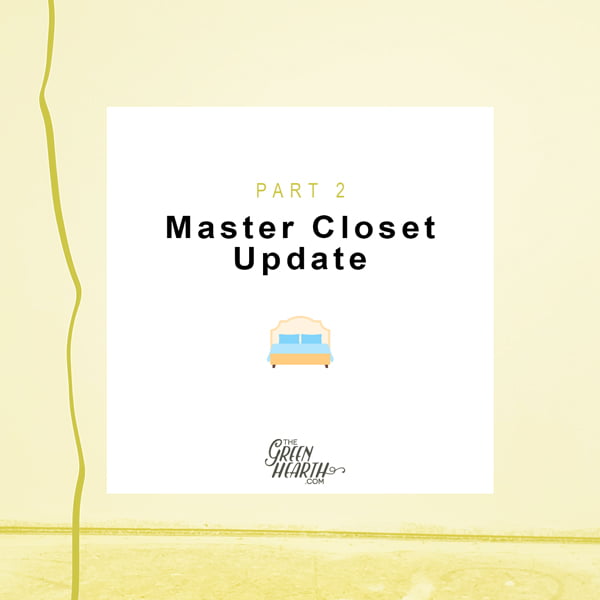 - Project Verde Update    Master ClosetPart 2blog -